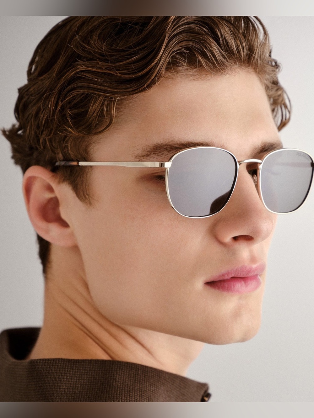 Neptune Deux Gold Frame Polarized Glasses